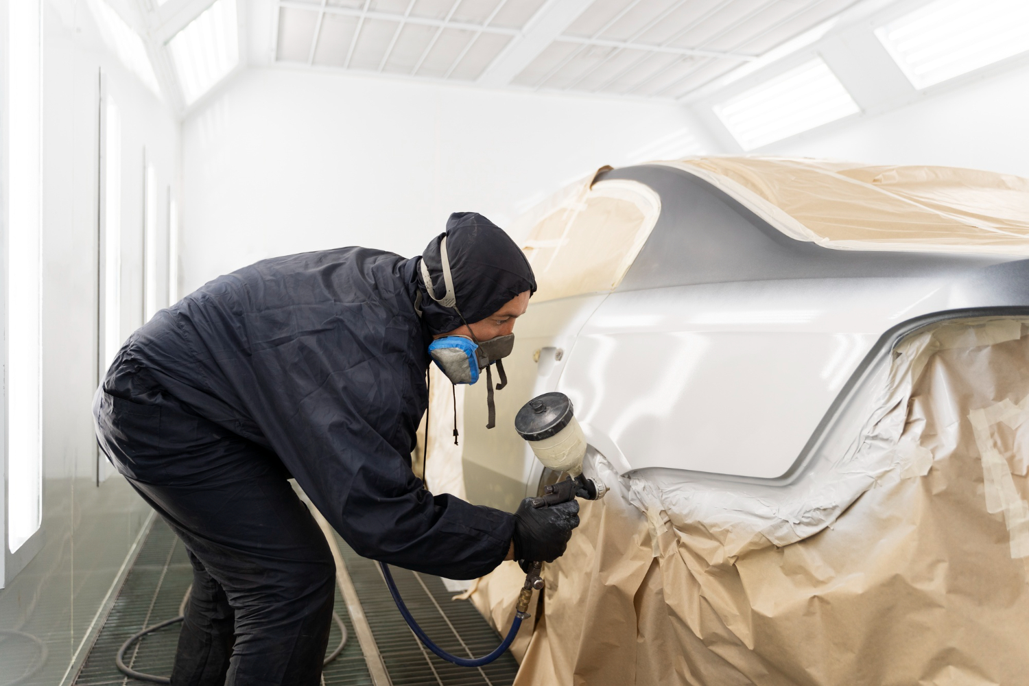 peinture sur une voiture