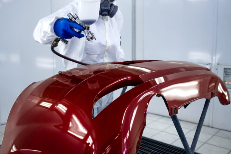 peinture auto rouge carrosserie